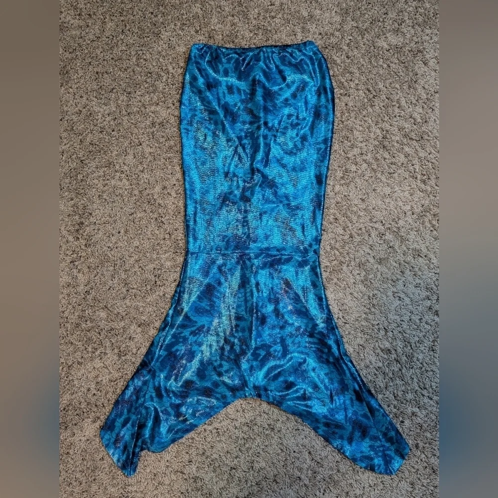Justice Kids Mermaid Tail Costume Dress Up Skirt